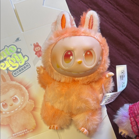 Furry Orange Stuffed Animal - Picture 3 of 3